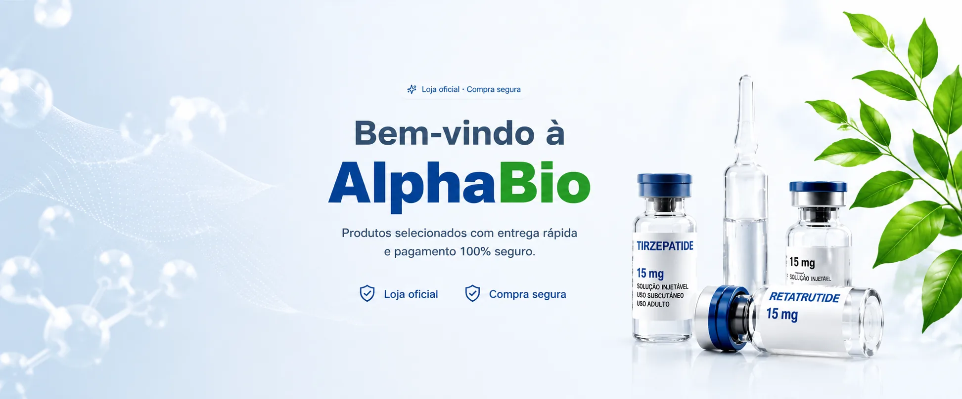 Bem-vindo à AlphaBio — produtos selecionados com entrega rápida e pagamento 100% seguro